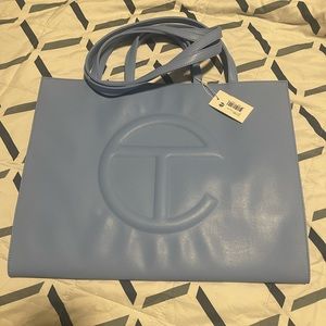 Large Cerulean Telfar bag